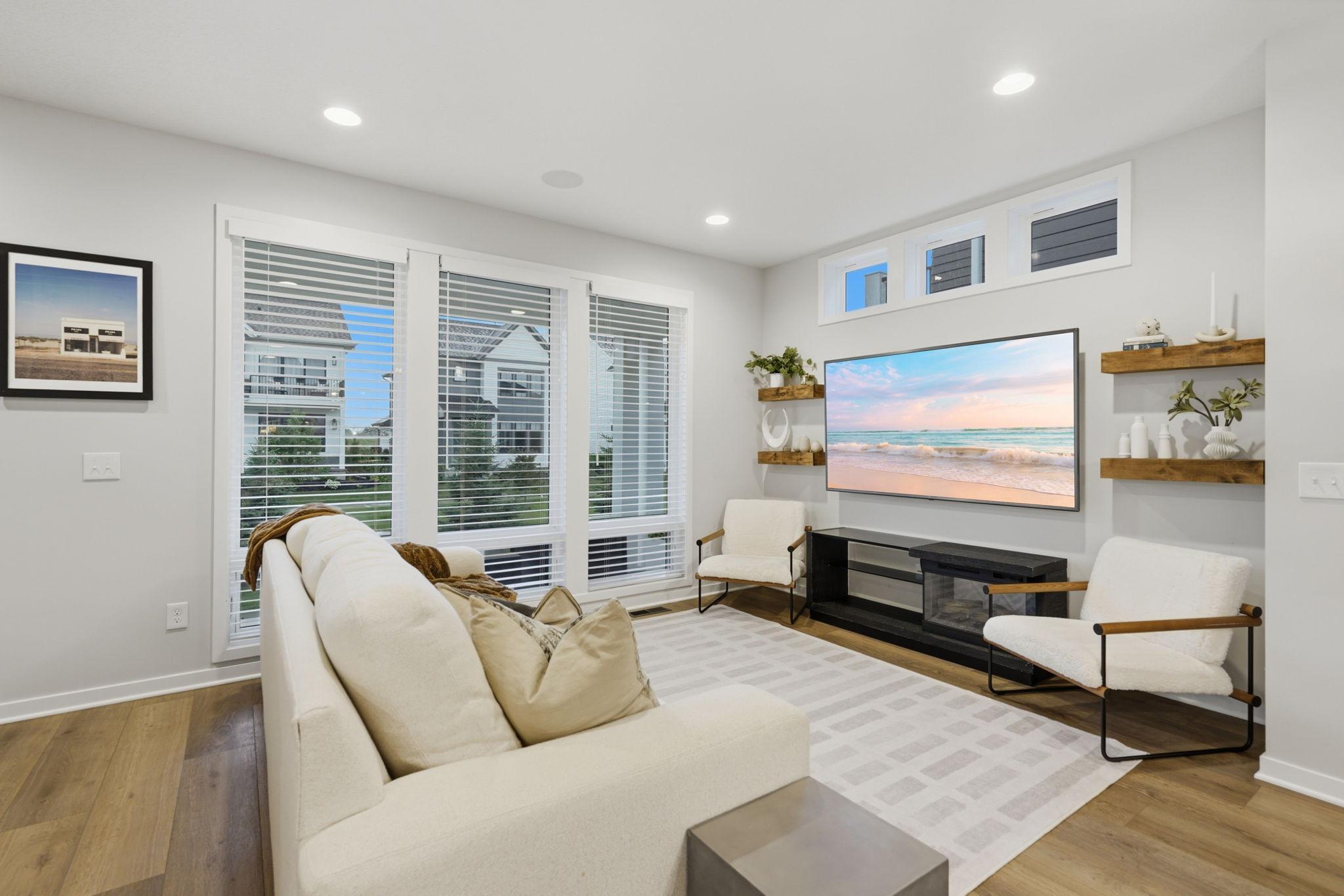 Light filled main level living room