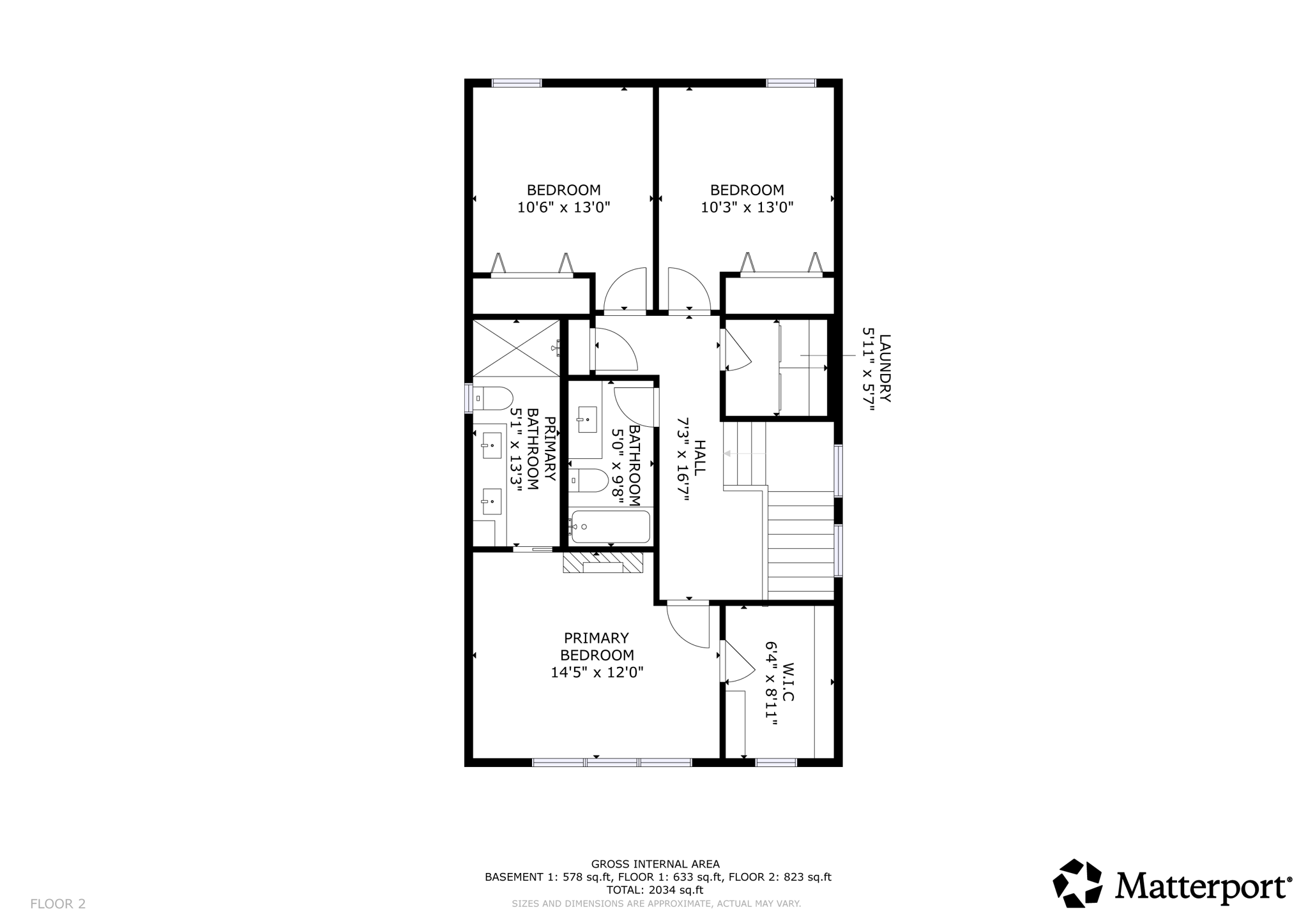 Upper Level Floorplan