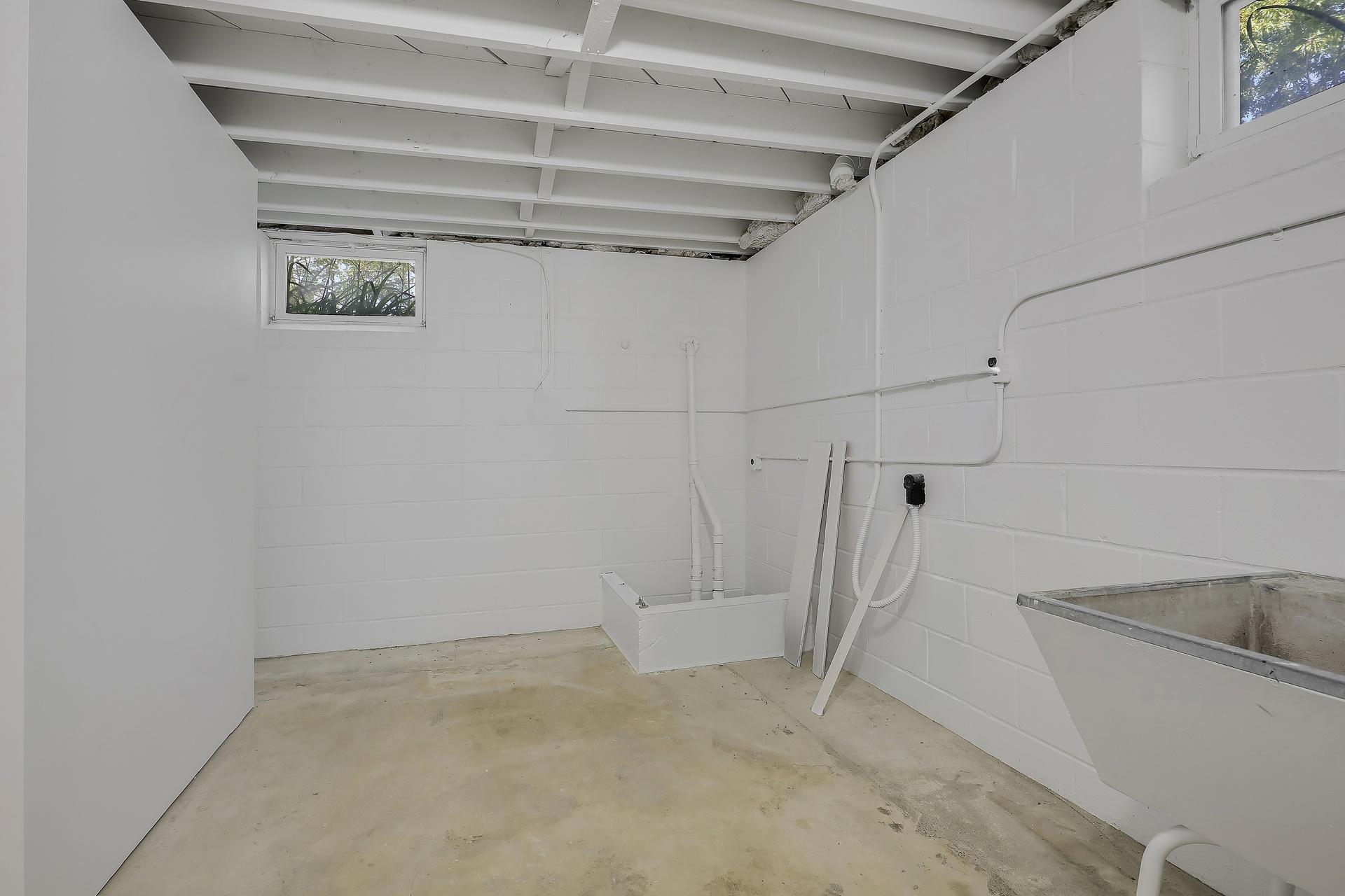 Basement mechanical room