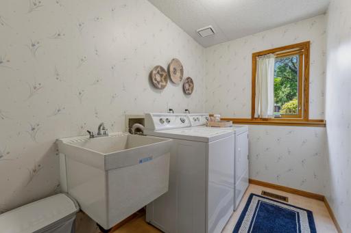 Laundry room is conveniently located of the lower family room!