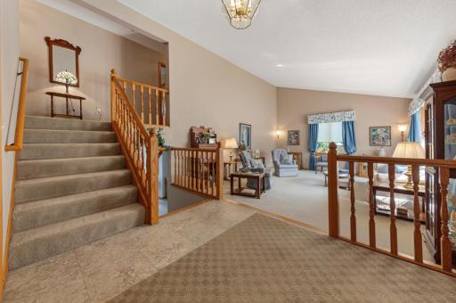 The welcoming front foyer is light-filled and spacious!