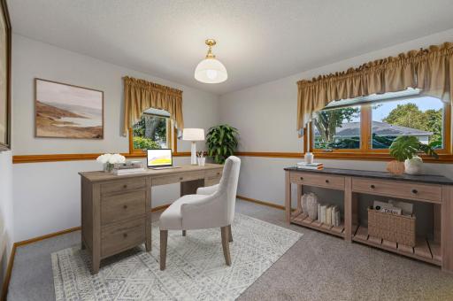 The bonus space off the family room will easily accommodate your home office! (Virtually staged)
