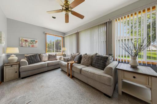 Light-filled and spacious, this room will soon become your favorite at home sanctuary!
