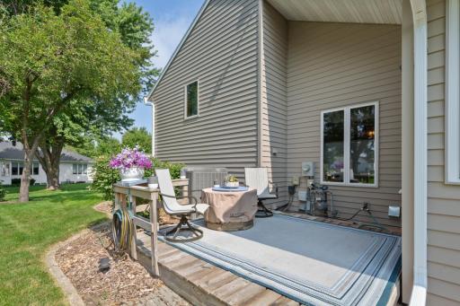 Enjoying a cup of coffee while overlooking the yard and listening to the birds is a great way to start your day!