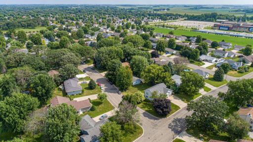 Aerial view. Note: Close proximity to the high school makes attending school functions very convenient!