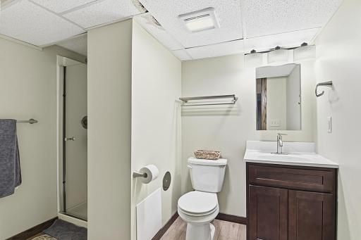 3/4 bath lower level