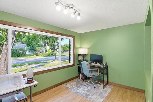 Hobby area with huge window allowing natural lighting