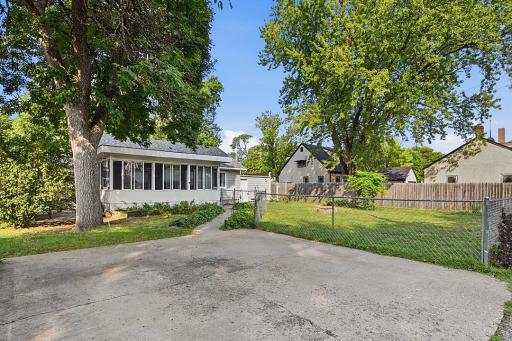 Fenced in yard