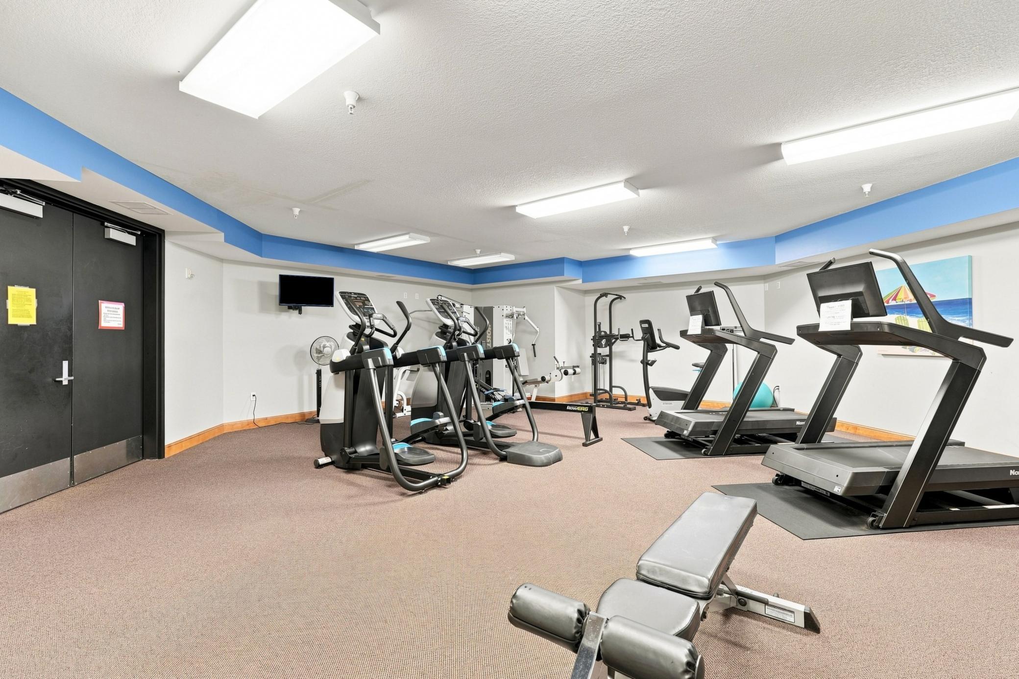 Fully equipped workout facility