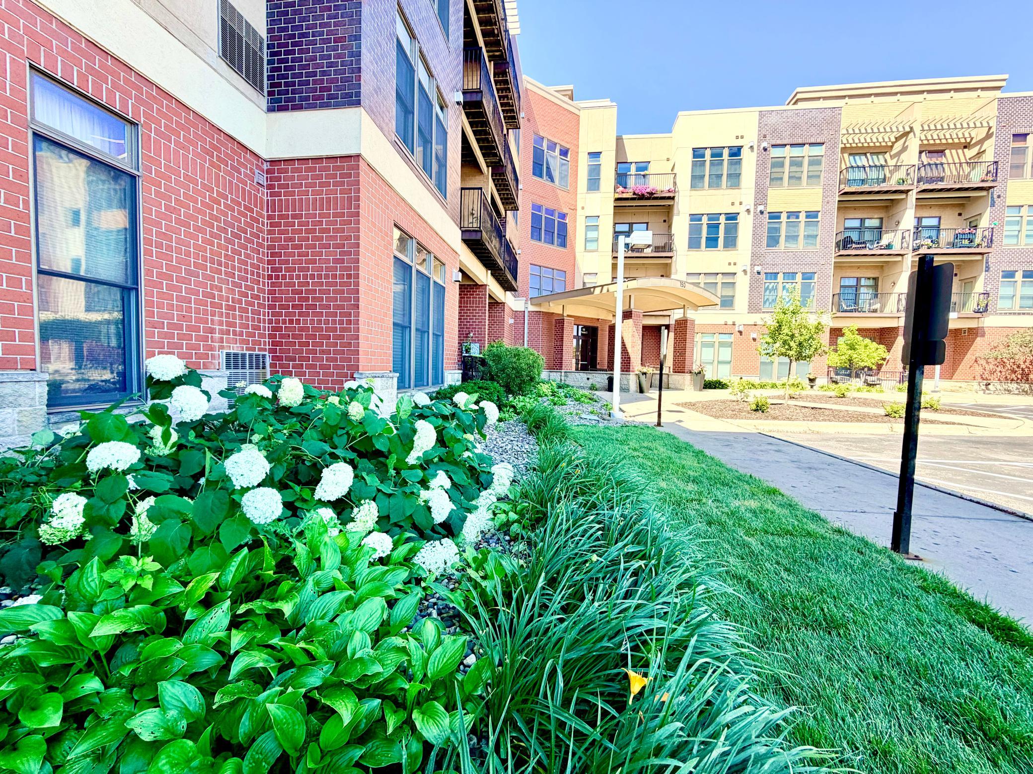 Professionally landscaped grounds