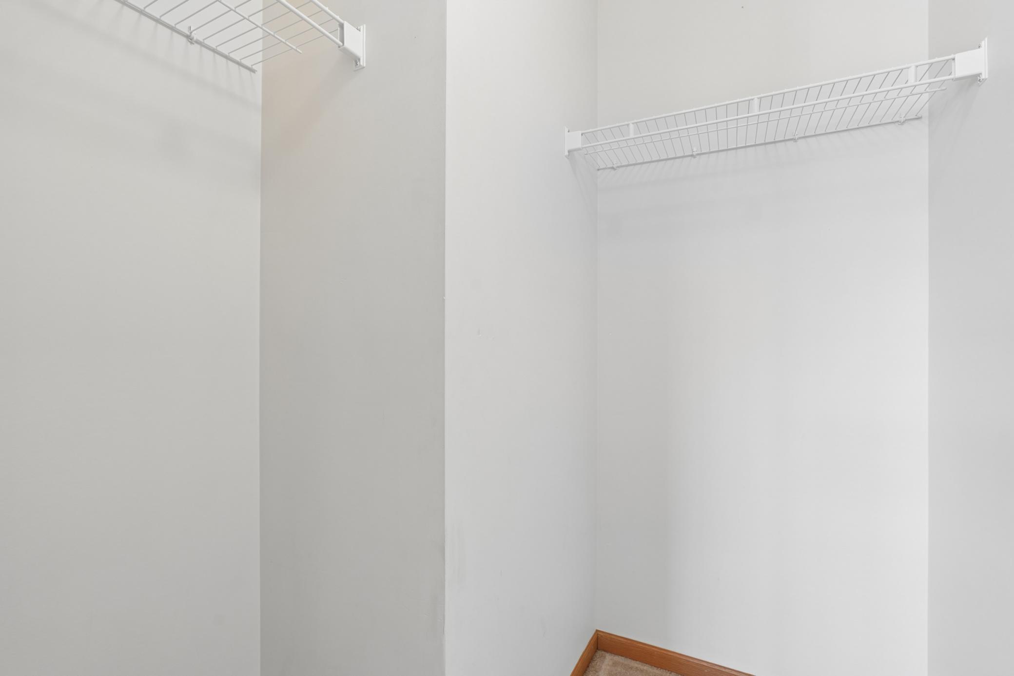 Nice walk-in closet to first bedroom