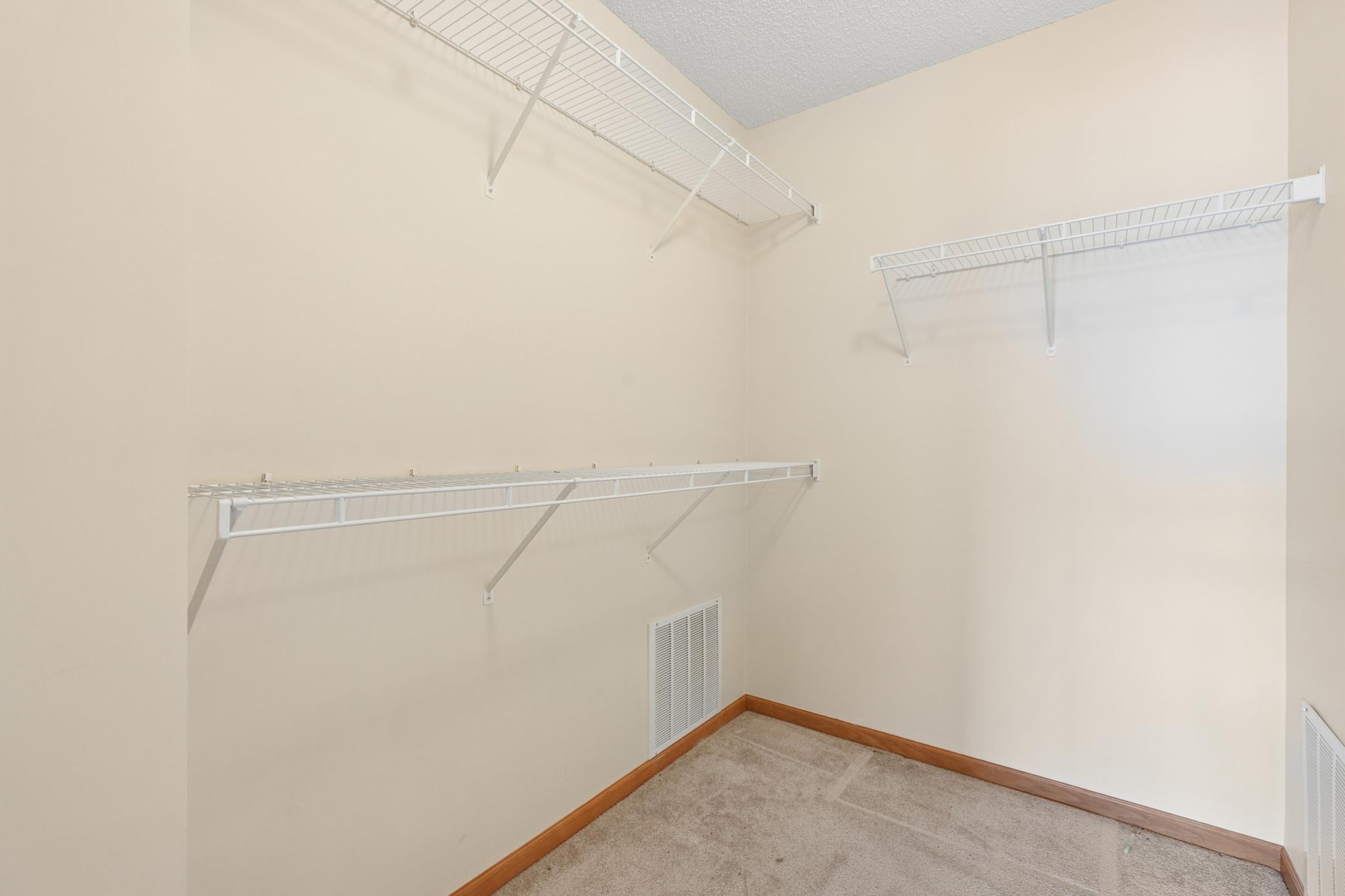 Owners suite also has a nice walk-in closet!