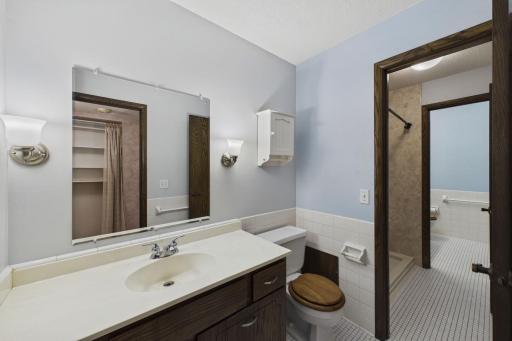 Main bathroom with walk-thru to shower and 2nd bath