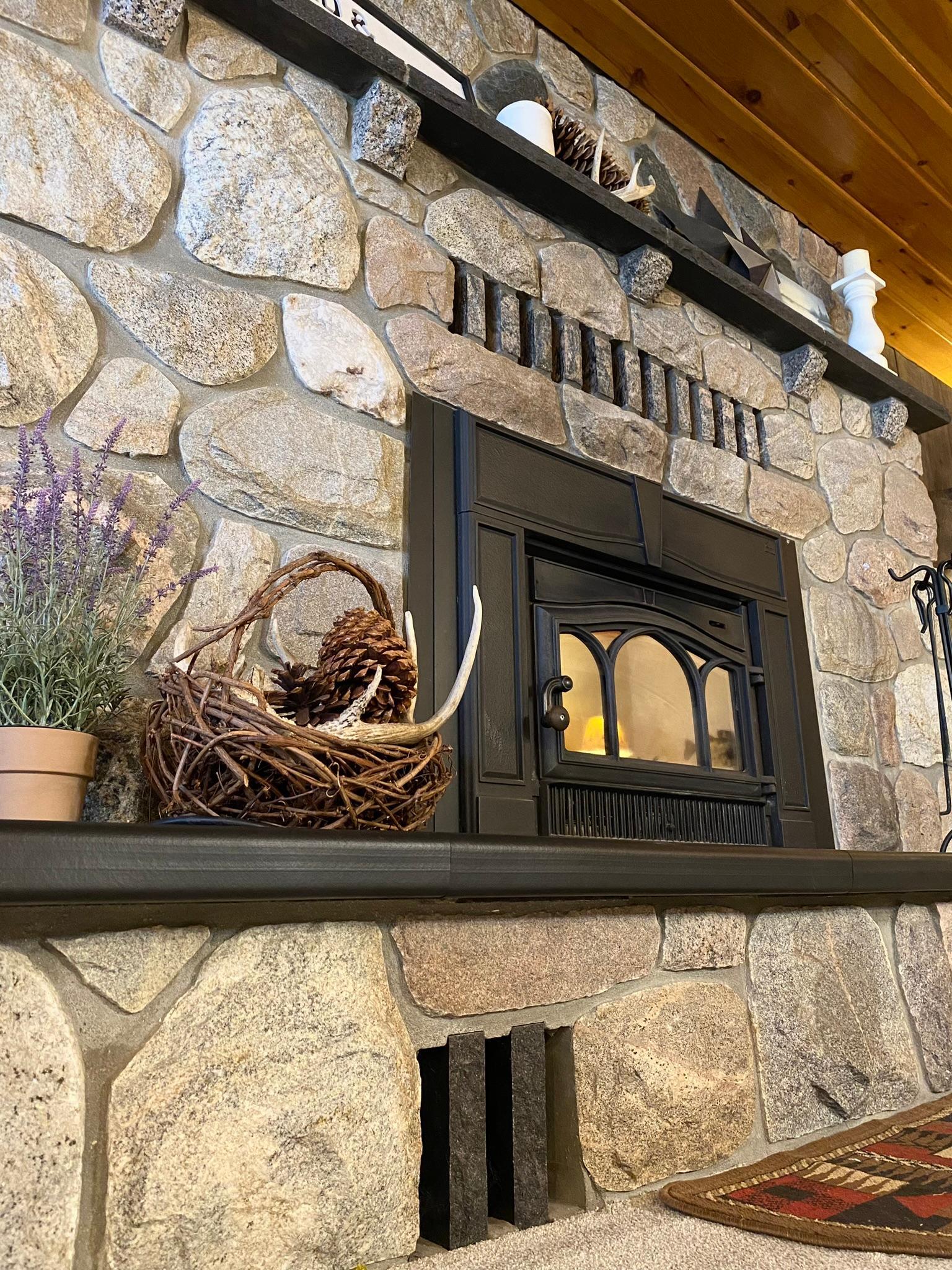 Family room fireplace