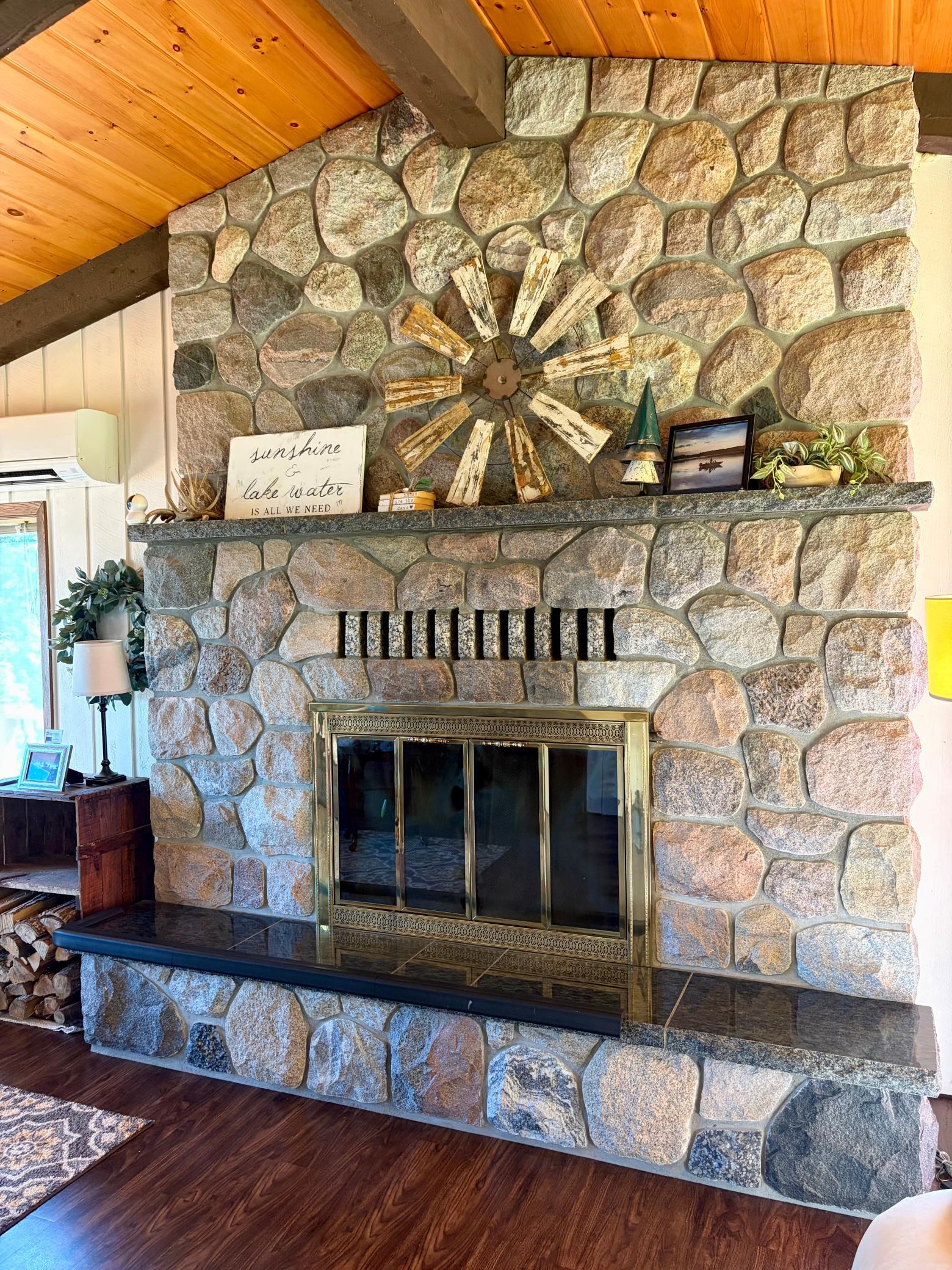 Living room fire place