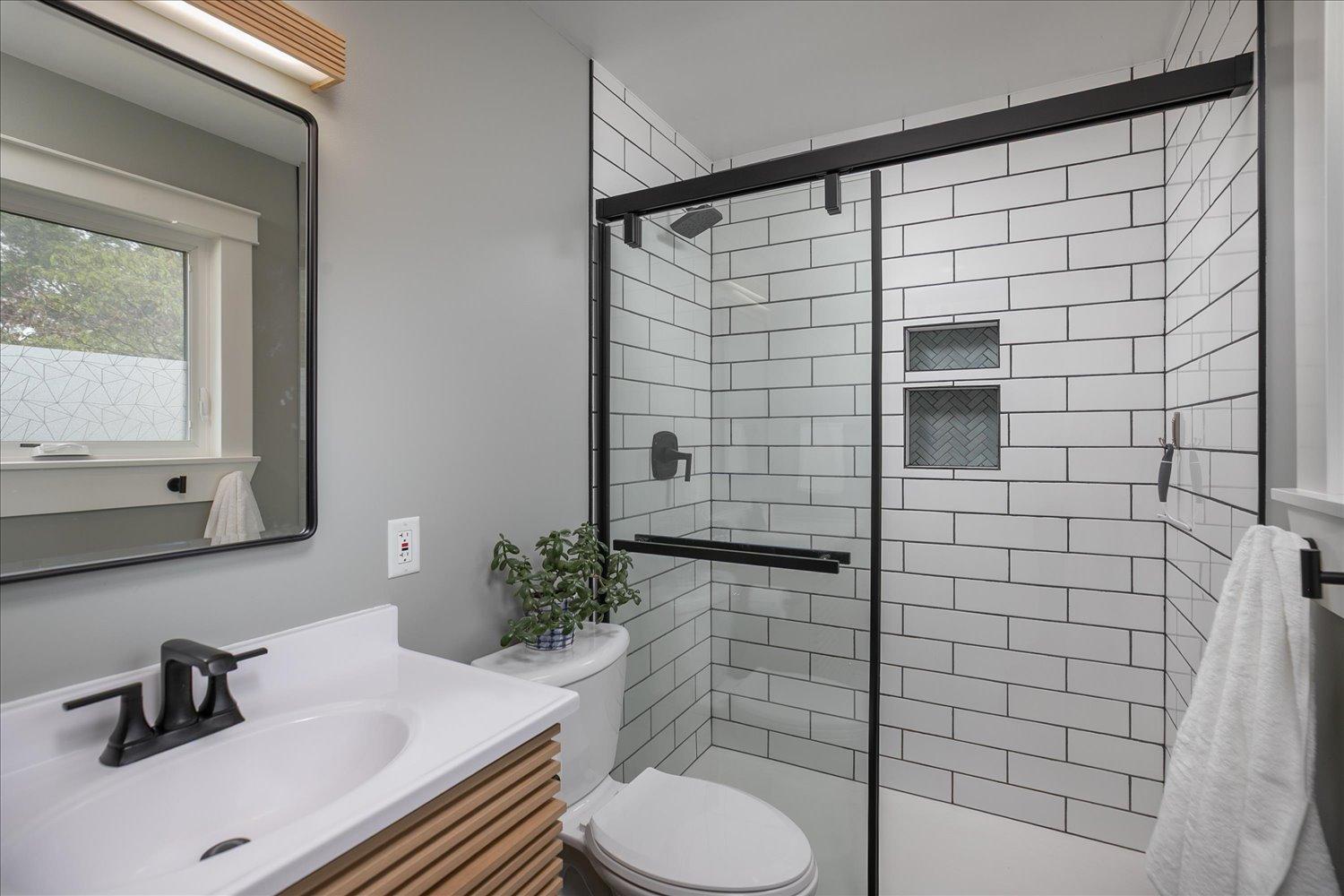 Refreshed master bathroom