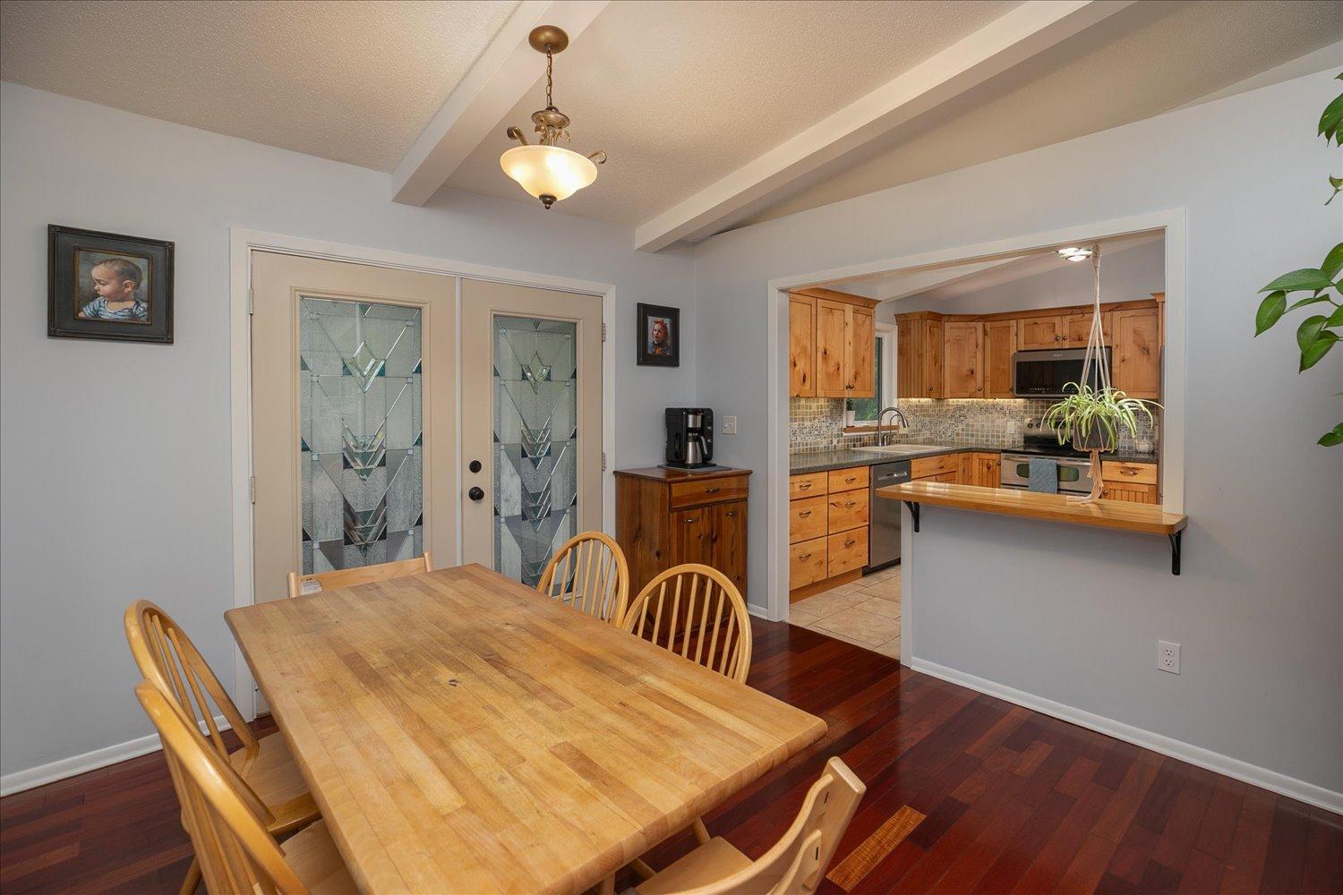 Bright and open dining room