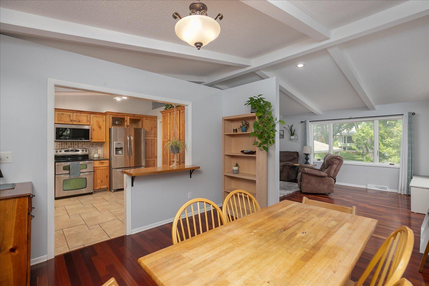 Bright and open dining room