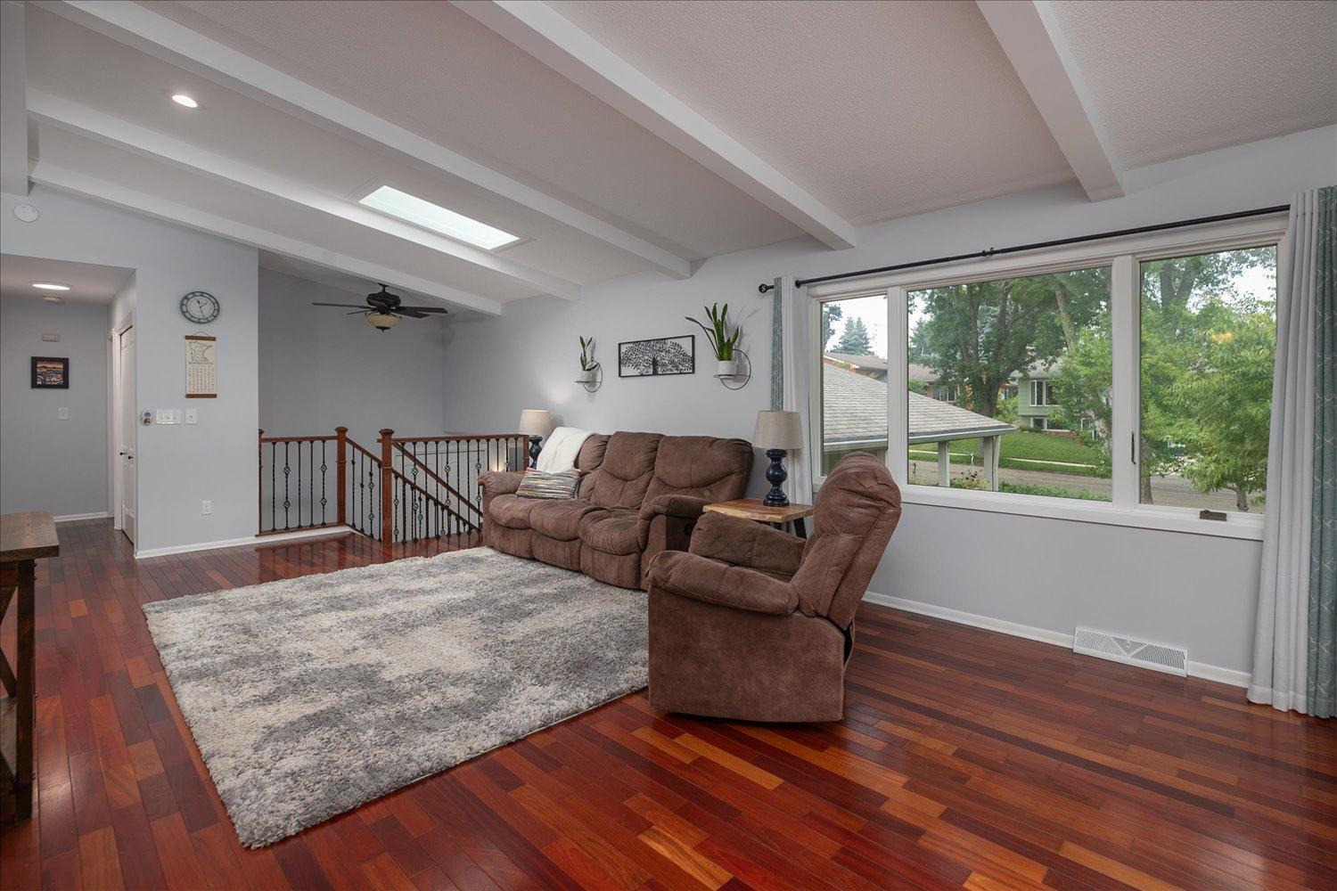 Natural light living room