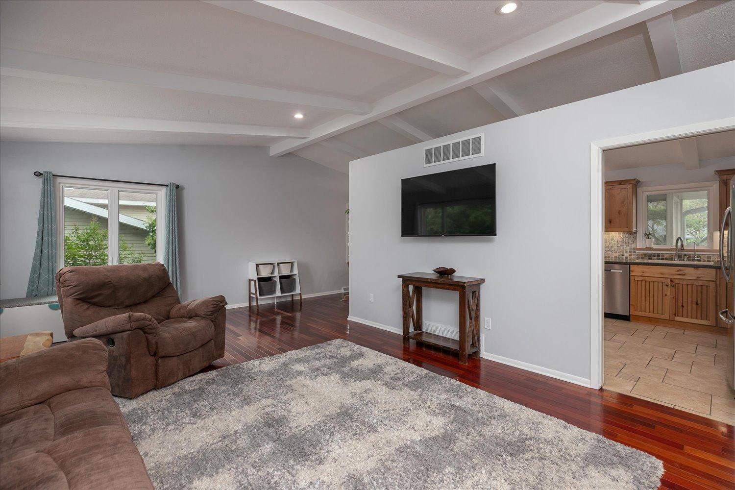Natural light living room