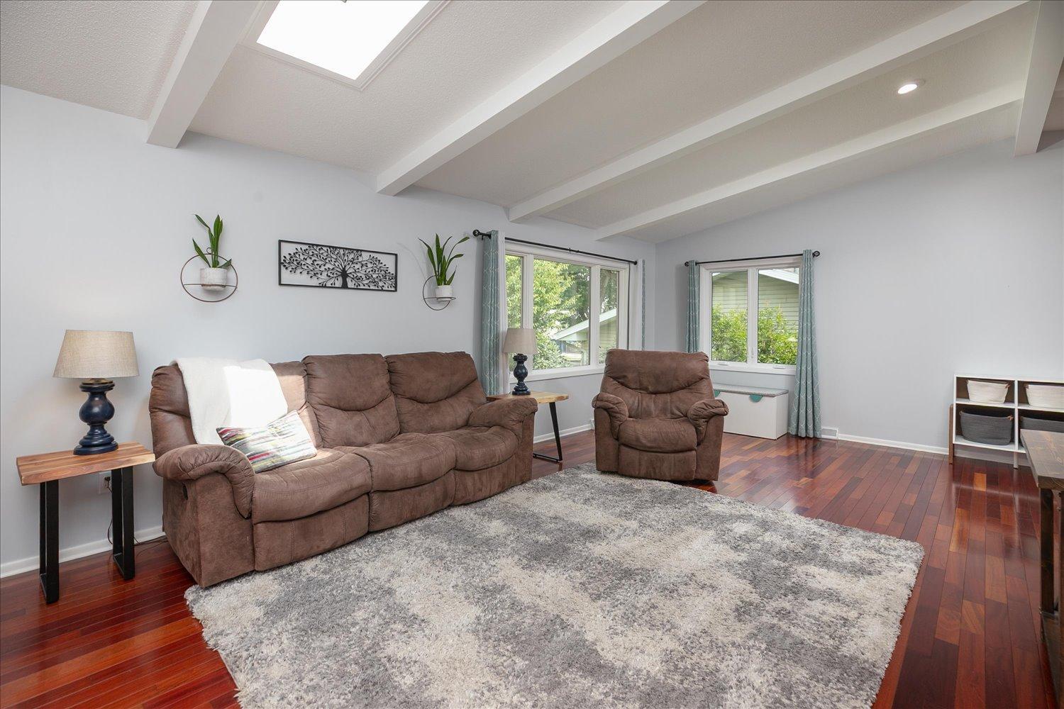 Natural light living room