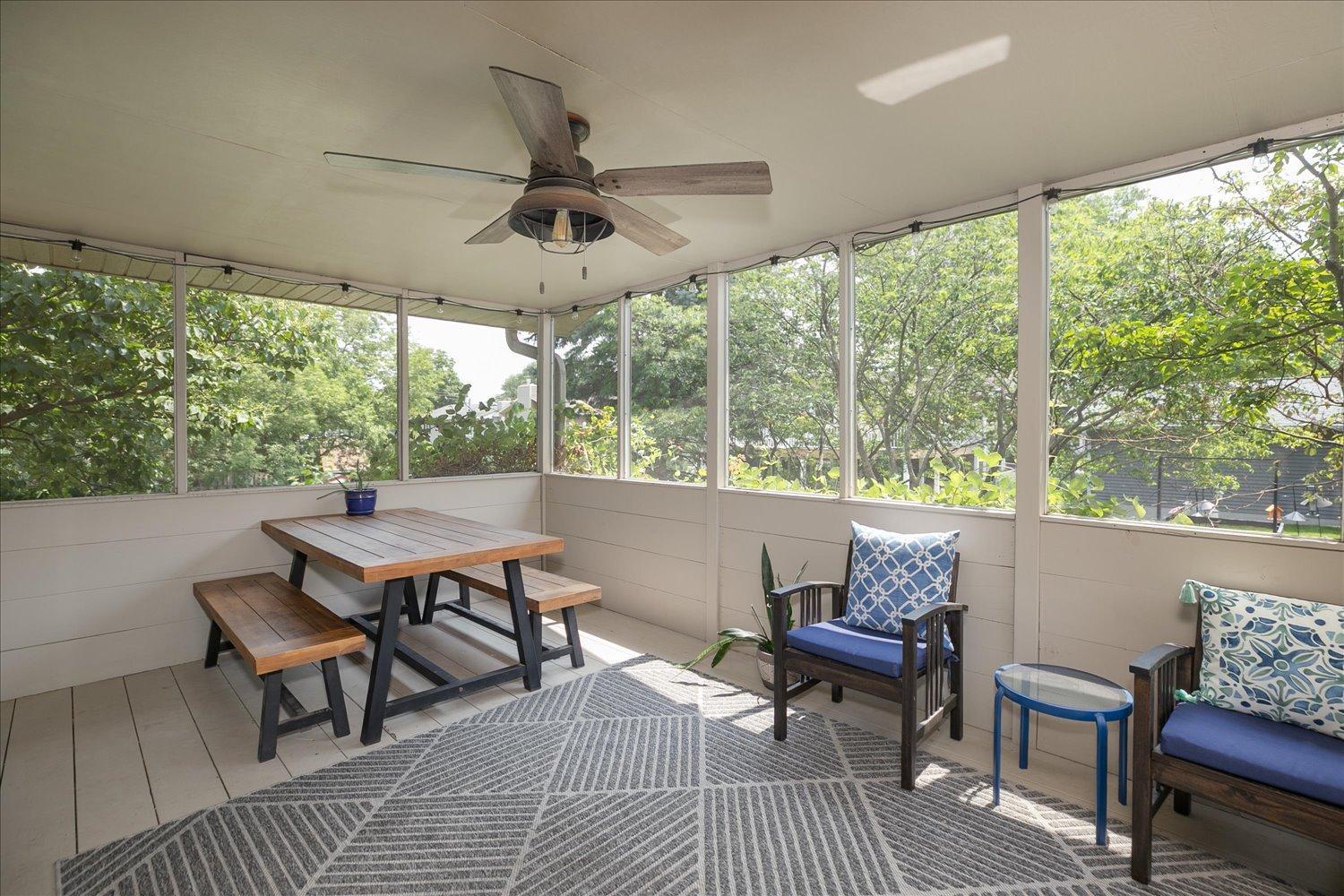 Large screened in porch