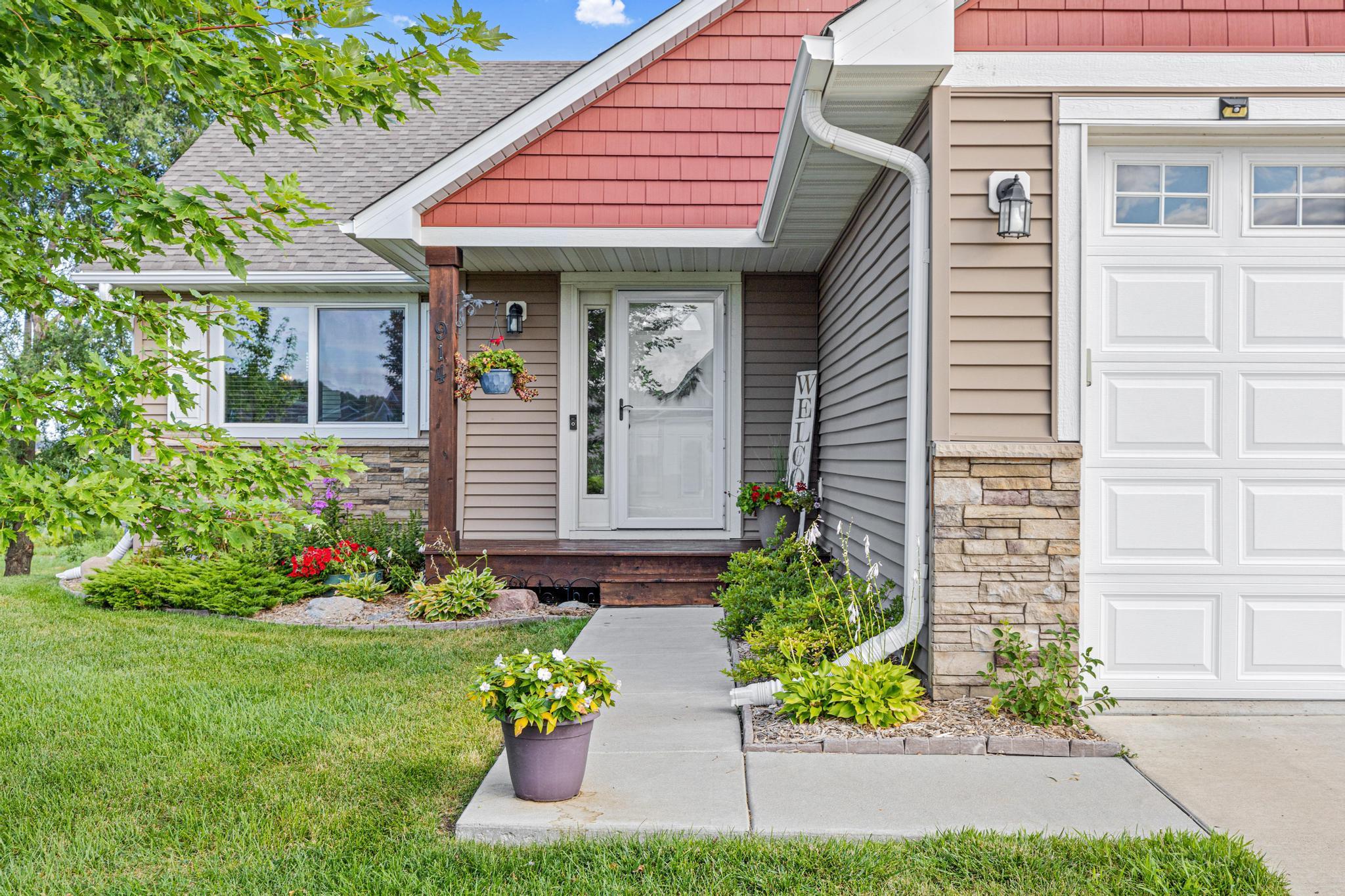 Welcoming front porch