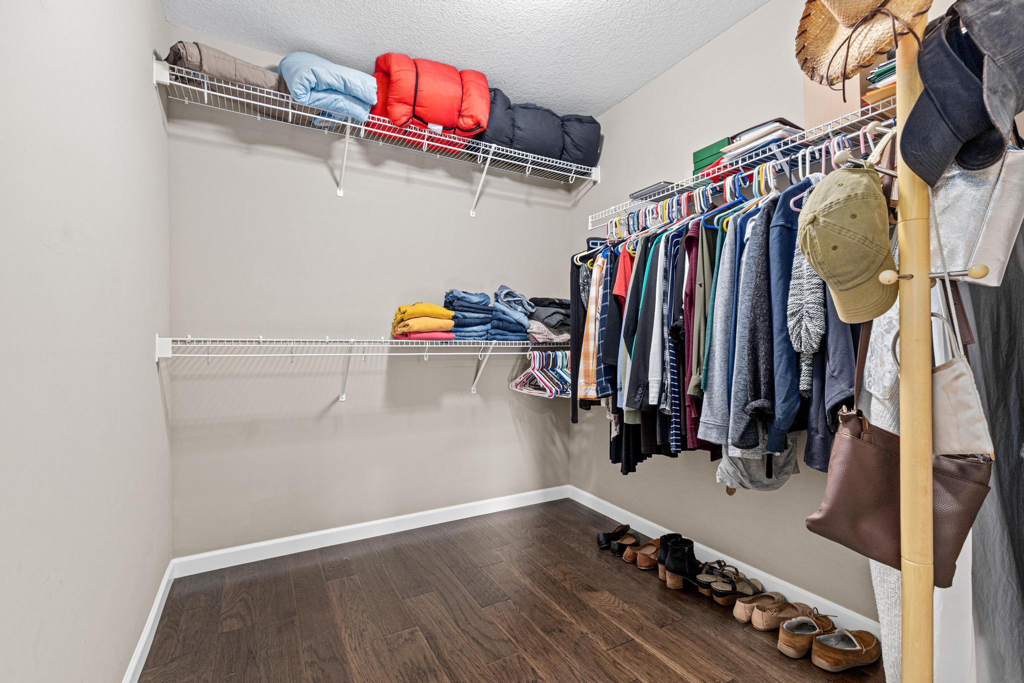 Primary walk-in closet