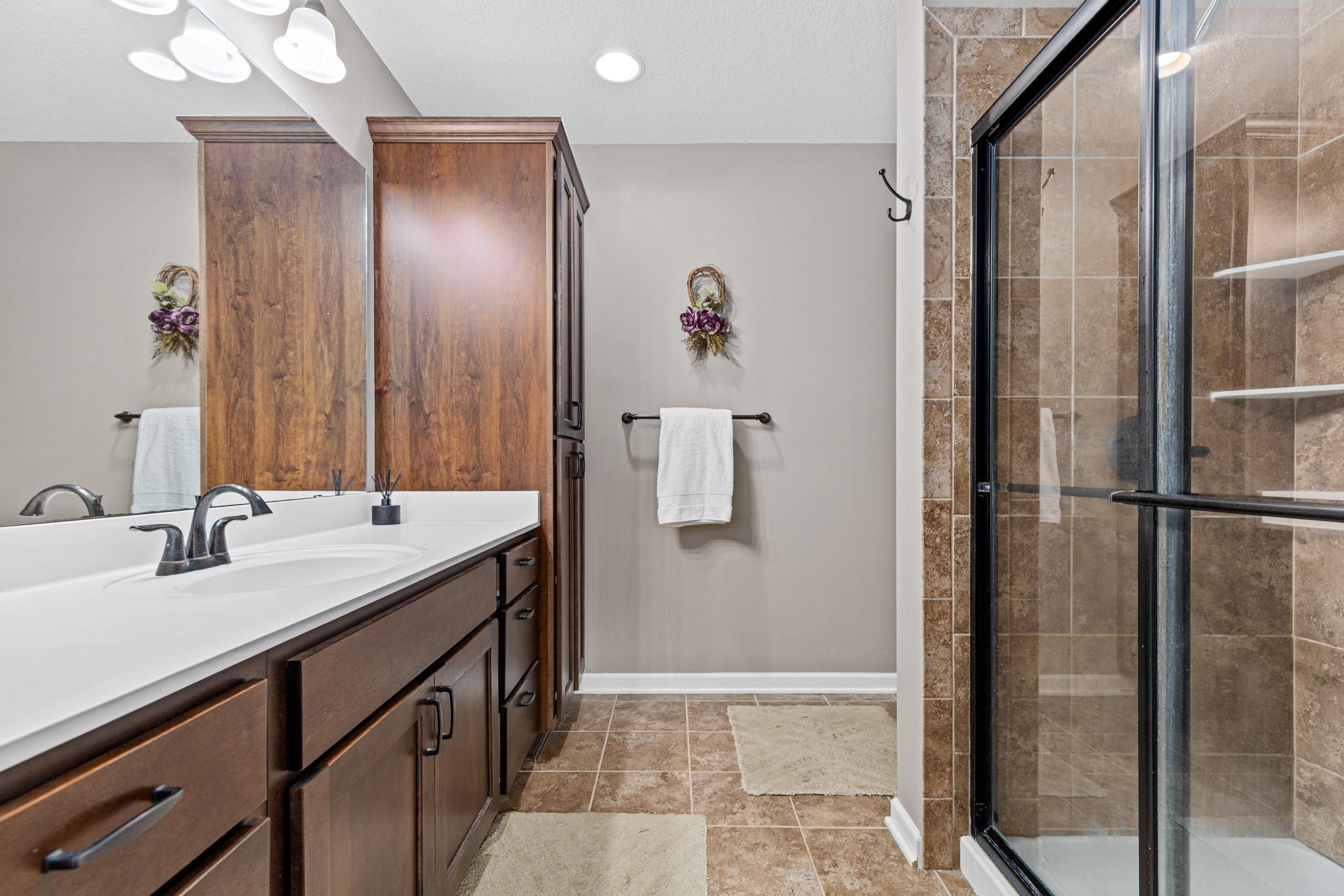 Private primary bathroom