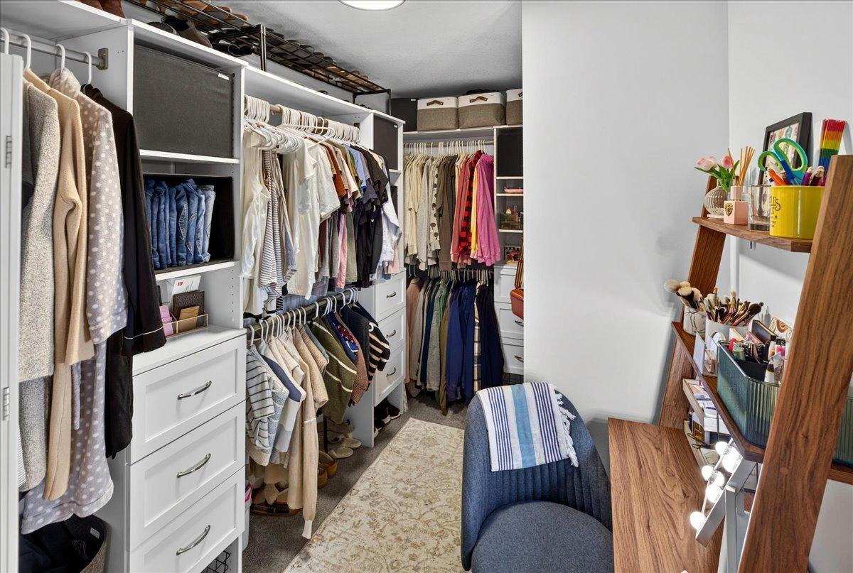 Primary walk in closet