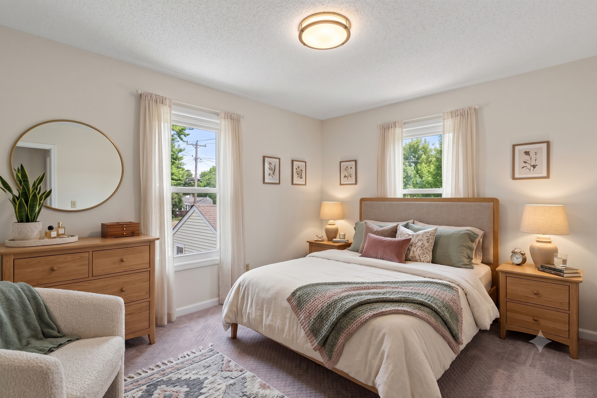 Upper level: bedroom 1 (virtually staged)