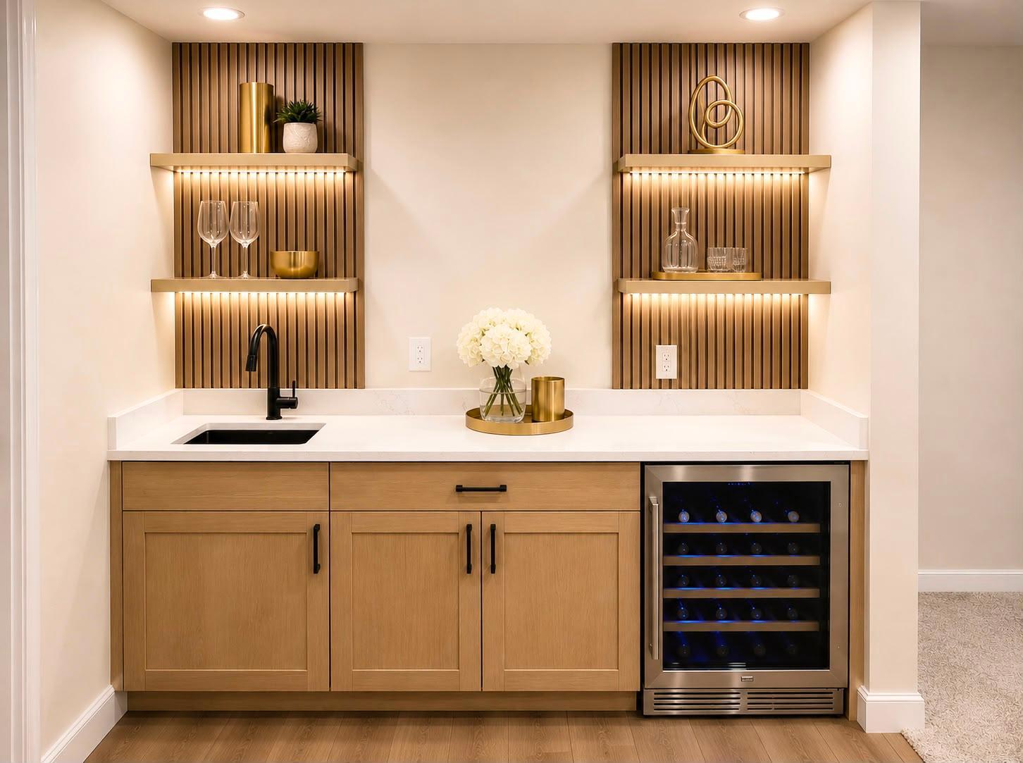 Wet Bar - Virtually Staged