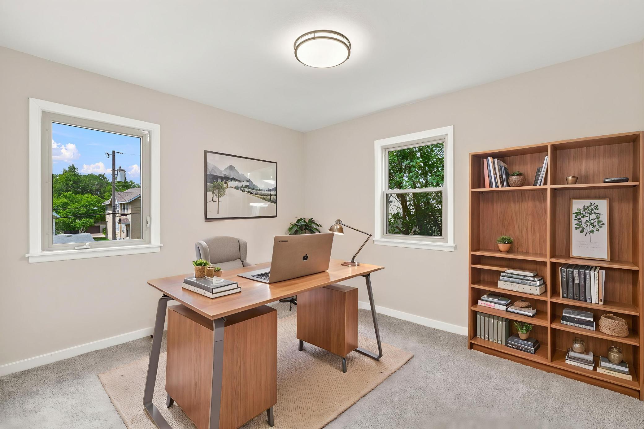 Home Office Option - Virtually Staged