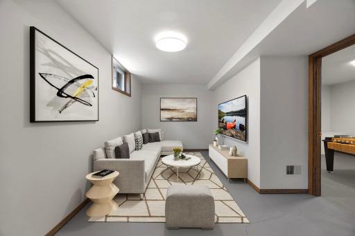 Lower level family room
