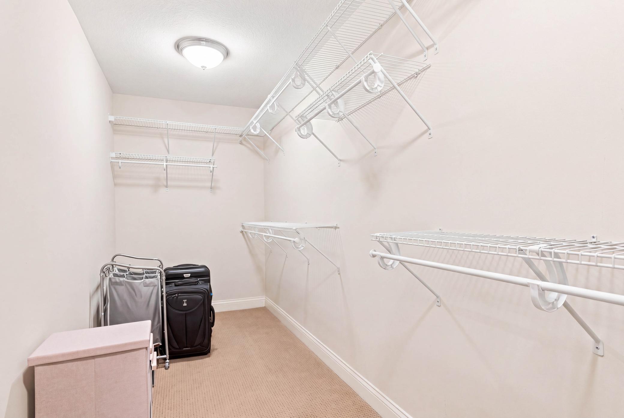 Ample storage keeps everything organized.