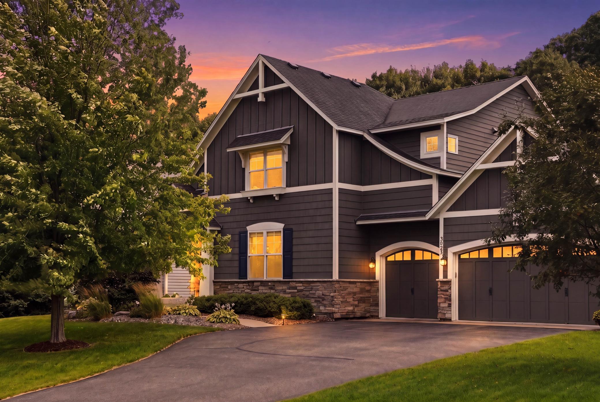 Timeless curb appeal in the sought-after Chaska Town Course community.