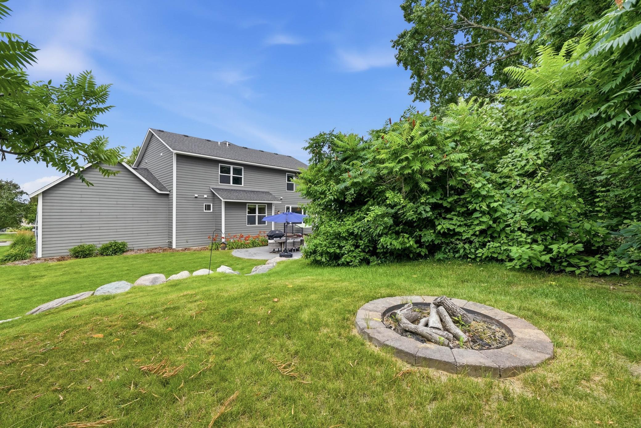 Gather around the fire pit on beautiful Minnesota evenings.