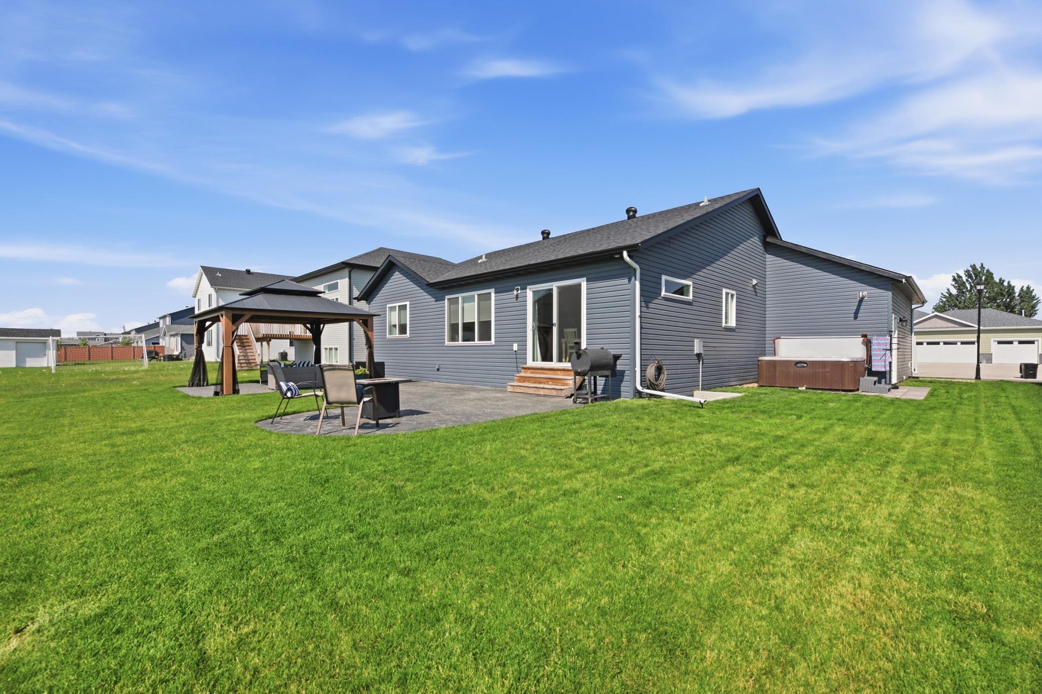 Large back yard