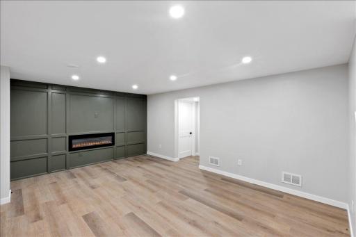 Two living spaces, a bedroom and secret room