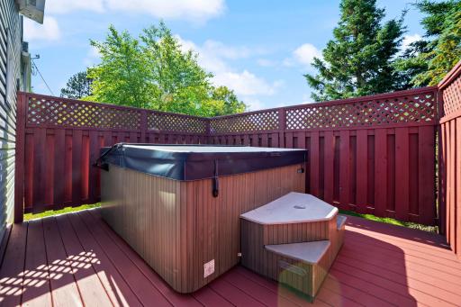 Rear Deck with Hot Tub | 4073 Reinke Road
