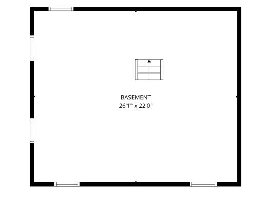 Partial Basement | Floor Plan | 4073 Reinke Road