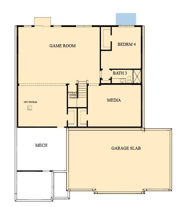 This home boasts a finished lower level, featuring and additional bedroom, game room AND media room!