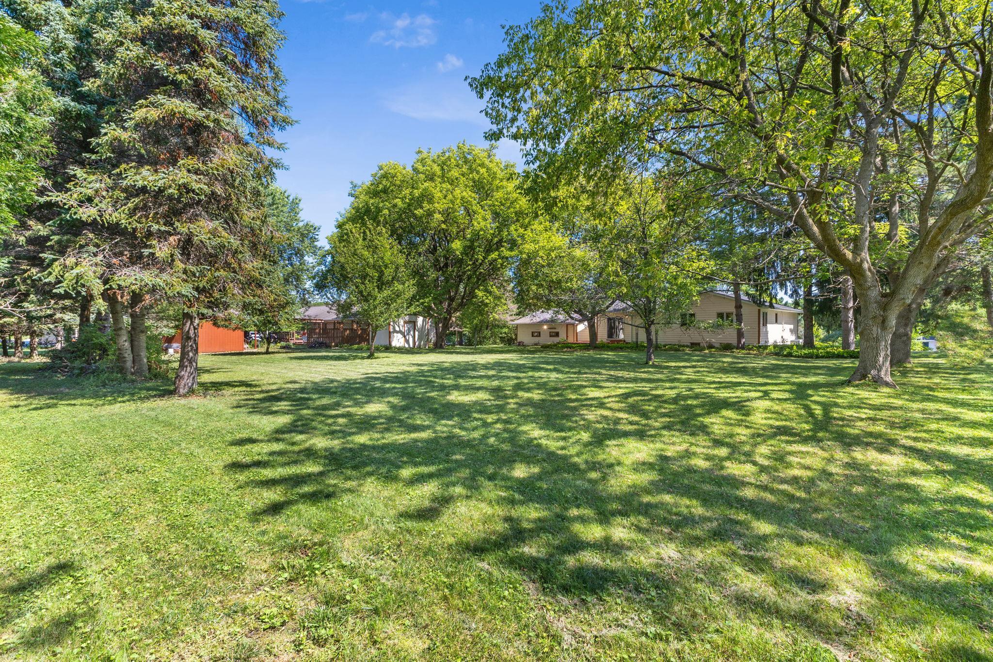 Large private yard
