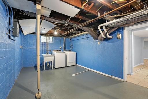 Shared laundry/storage area