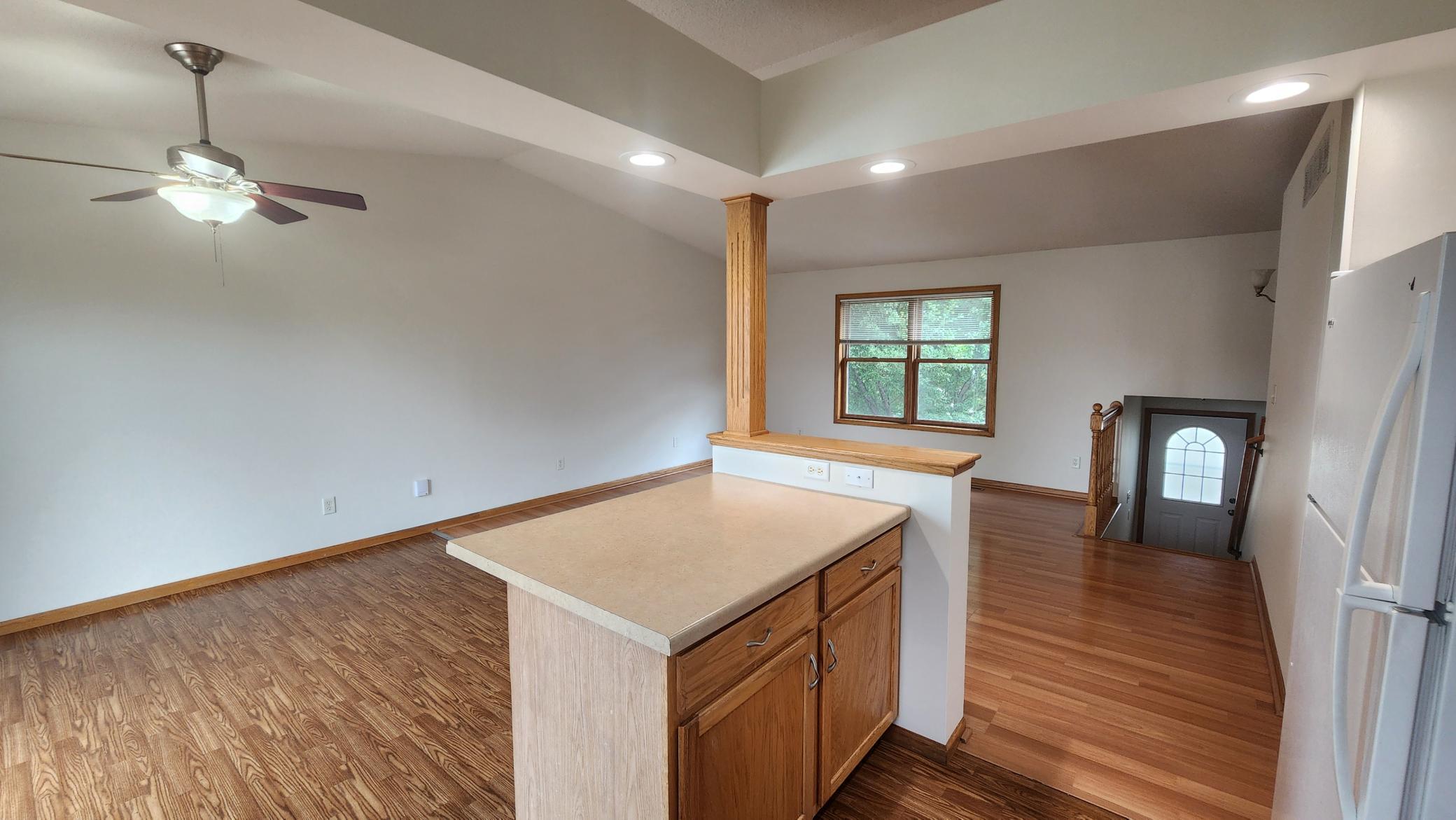 kitchen, living