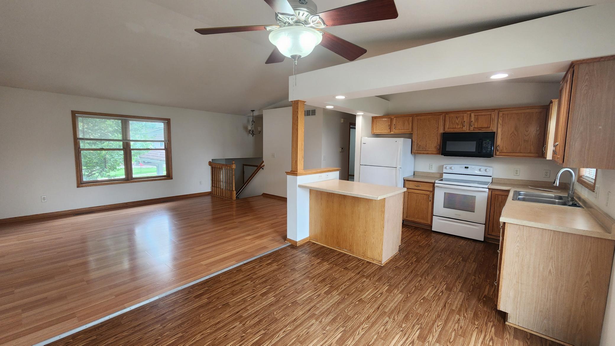 dining, kitchen, living