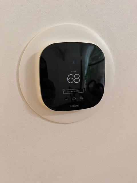 Eccobee Smart Wi-Fi Thermostat in DR. Keeping things chill.