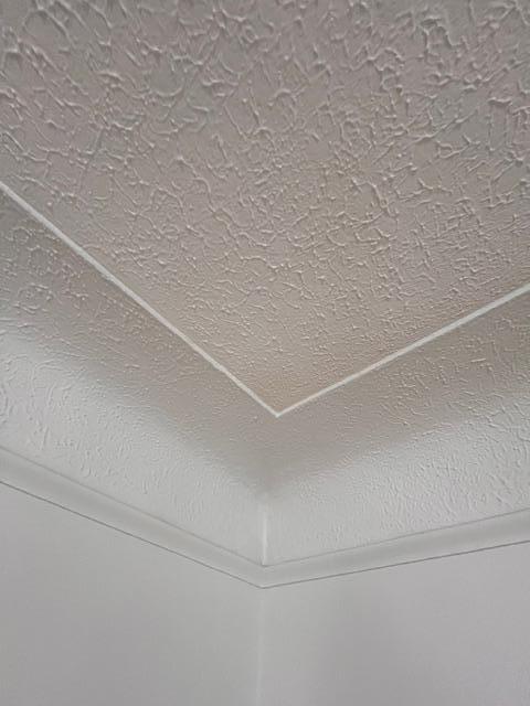 Coved ceilings make am impression in the LR & DR!