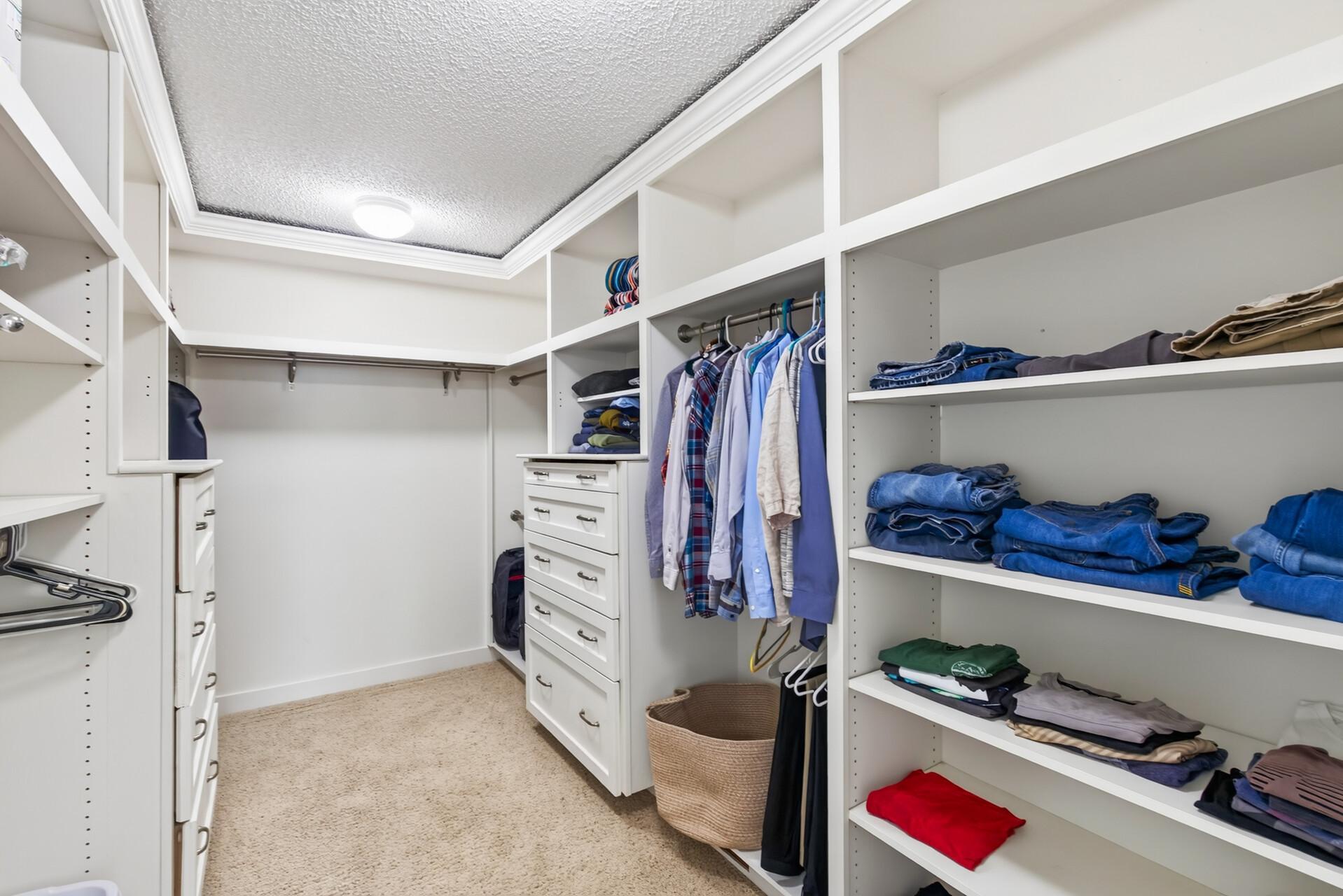 Large Primary walk-in closet