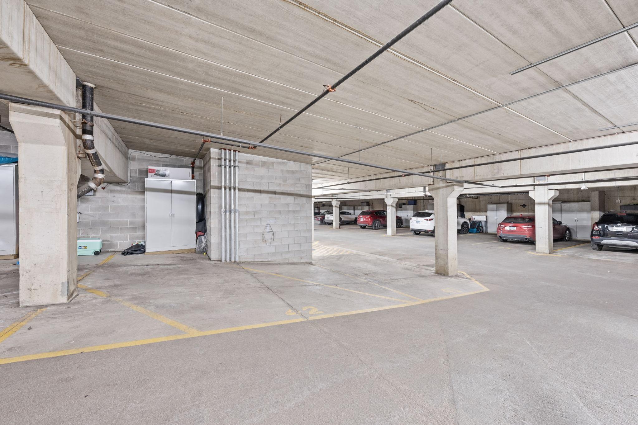 Parking spots #41 & #42 located on P2 right next to the entry door.
